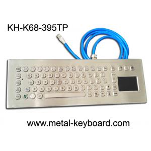 China 67 Keys Stainless Steel Ruggedized Keyboard with Touchpad Mouse supplier