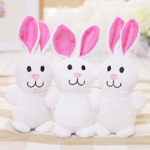 China 20cm colorful cute animal plush dog chewing toy with sound big inside supplier