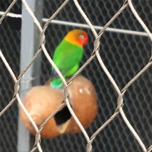China Custom Zoo Enclosure Mesh Knotted 316L 304L Bird Cage Wire Mesh Flexible wholesale