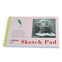 China White Paper Pencil Sketch Pad Drawing Book , Spiral Sketch Drawing Pad on sale