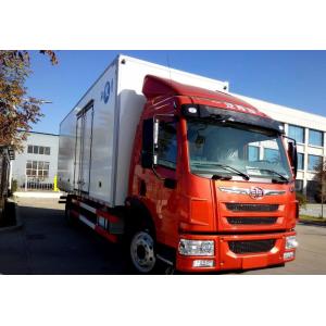 China White Or Red 4x2 Small Refrigerated Trucks With Stainless Steel Cargo Material supplier
