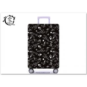 China Custom Illustration Logo Luggage Case Cover Sublimation Printed Suitcase Protector Cover supplier
