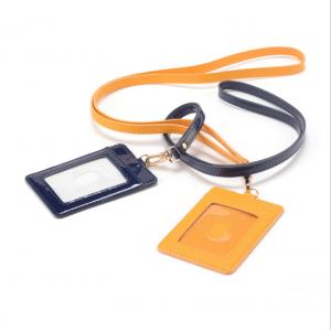 Metro Card Cover Working Cards School Cartoon Pu Leather ID Card Badge Holder With Rope
