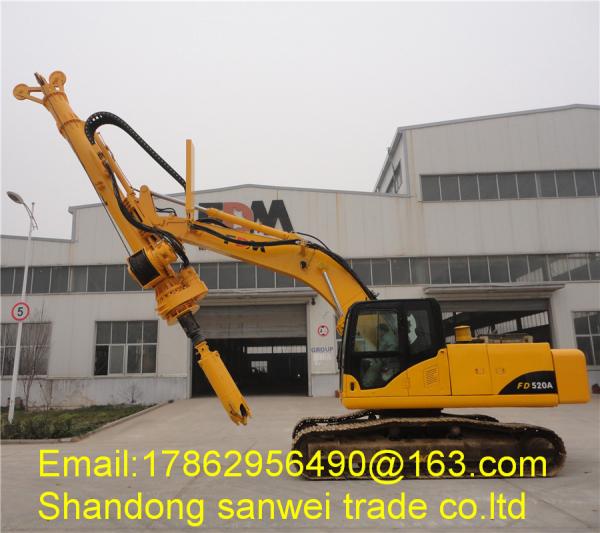 20m Small Rotary Pile Drilling Rig Pile Driving Equipment 1200mm Max Diameter