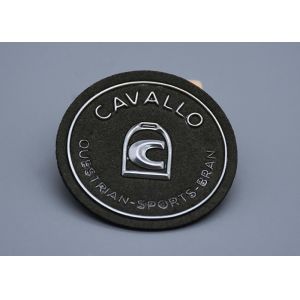 China Custom Shape Bags Embossed Patches Iron On Backing on sale