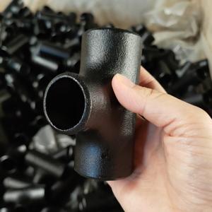 LR SCH80 Carbon Steel Buttweld Fittings Astm/ JIS Equal Tee Fitting 2"Black Pipe Fittings
