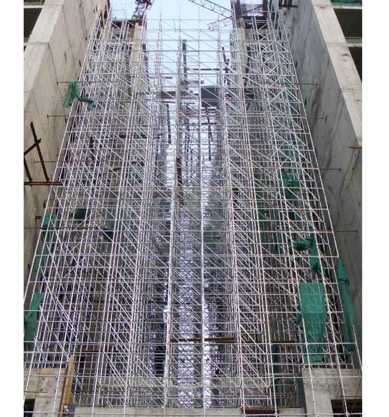 Unique firm Ring Lock Scaffolding with adjustable screw jack foot