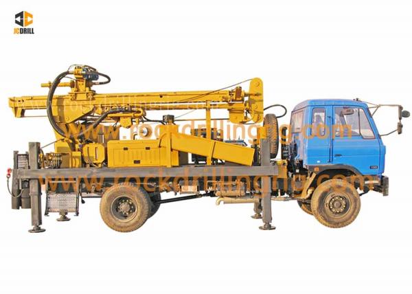 DTH Hydraulic Truck Mounted Water Well Drilling Rig 140 - 450mm Drilling