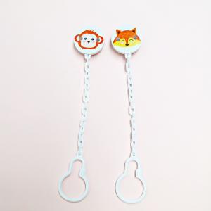 Cute Animal PP Pacifier Safety Chain Silicone Baby Soother