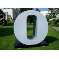 China Letter O Garden Free Standing Sculpture Large Stainless Steel letter Sculpture on sale