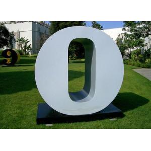 Letter O Garden Free Standing Sculpture Large Stainless Steel letter Sculpture