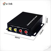 China 2Ch Bidirectional RCA Optical Fiber Media Converter Audio over Fiber on sale