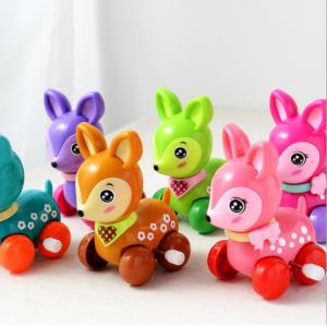 China Cute Sika Deer Plastic Wind Up Toys / 8cm Long Kids Wind Up Toys Color Customized supplier