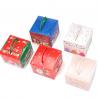 China Rectangle Paper Decorative Christmas Gift Boxes , Christmas Wrapping Paper Box wholesale