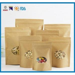 China FDA Brown Paper Food Bags , USDA Food Packaging Paper Bags Matte Finshed supplier