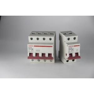 HAROK 63 Amp 2 Pole Isolator Switch White Body With Red Knob Din Rail Products CE/RoHS Certified