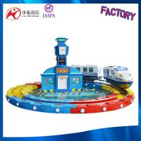 coin and battery operated track train rides amusement park kids highway castle trains