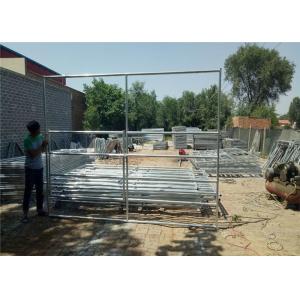 China USA standard 8'h x 6'w Horse Round Pen Galvanized 5-Rail Gate Panel Farm Gate Fence supplier