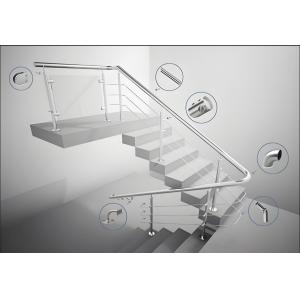 China Modern Rectangular Balcony Glass Railing with Tempered Glass wholesale