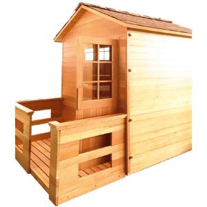 Red Cedar Wood Outdoor Dry Sauna 2 Person With Electric Stove