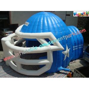 Sports Customized Inflatable Party Tent , Inflatable Helmet Football Tunnel