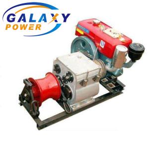 China 800kg-5.40ton Aluminum Alloy Hoist Winch Transmission Line Tool with Wire Rope and Handle supplier