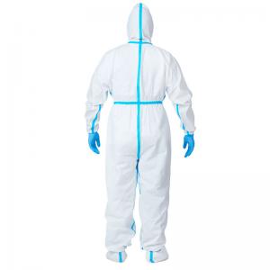 China EN14126  Against Blood Disposable Protection Clothing Medical Protective Coverall supplier