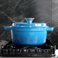 China 2/2.5/2.8/3.8/4.8L Enameled Cast Iron Braiser For Daily Use on sale