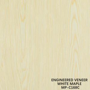 China White Maple Reconstituted Wood Veneer 168S Crown Cut 0.15-0.55mm supplier