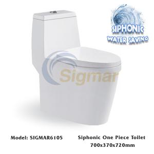 SIGMAR6105 Sanitary Ware Bathroom Closestool Washdown One-Piece Toilet Bowl