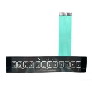 Emboss Energy Saving LED Membrane Switch With Touched Push Keys Button