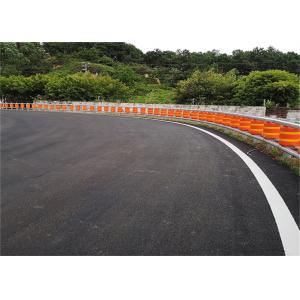 Yellow Orange Polyurethane Highway Roller Crash Barrier 350*500mm