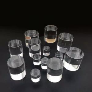 China Custom Made Sapphire Quartz JGS1 Glass Laser Round Cylindrical Rod Lens supplier
