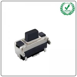 China Tactile Switch 2*4*3.5 Black/White Button Side Press Tact Switch supplier