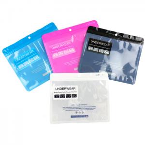 China ODM / OEM PET Plastic Ziplock Bags For Man's Underwear Packaging supplier