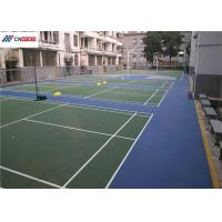 China Rubber Outdoor Tennis Court Flooring 1.12MPa No Discoloration on sale
