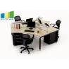China Commercial 4 Seat Cubicle Desk Modern Table Modular Office Workstation Cabinet Office Furniture wholesale