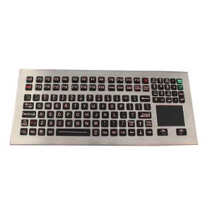 China 116 Keys Washable Industrial Keyboard With Touchpad Adjustable Backlight supplier