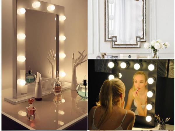 Hollywood Style LED Makeup Vanity Lights Wall Mounted Bathroom Mirror Front Lamp