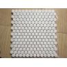 China White Black Penny Grey Mosaic Floor Tiles , Various Patterns Stone Brick Mosaic Tiles wholesale