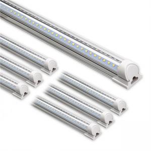 18W 32W T8 Led V Shaped Tubes Light With 4ft 8ft US Or EU Plug, Clips, Screws, Linkable Cable