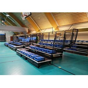 China Moveable Outdoor Stadium Seating Black Brackets With 460mm Minimum Spacing supplier