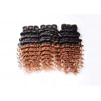 China Ombre Virgin Brazilian Hair Deep Wave Two Tone Ombre Hair Extensions 1b/30 on sale