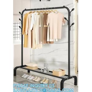 China Clothes Rack, Garment Rack, Clothing Rack for Hanging Clothes, Drying Rack Hanger, Steel Frame, Mesh Storage Shelf supplier