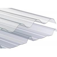 China Anticorrosive Transparent Corrugated Sheet , Heatproof Clear Plastic Roof Tiles on sale