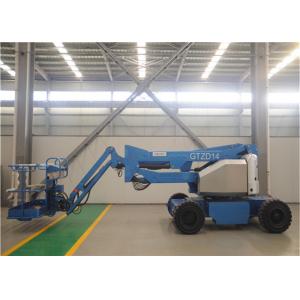 Electric Articulating Boom Lift , Trailer Mounted Boom Lift 12-30m 230kg Load