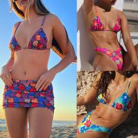 China Sexy Large Size Ladies Swimwear Curvy Plus Size Swimwear High Elastic Spf50++ Colorful on sale