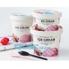 OEM Print logo food grade cheap disposable icecream cup with lids,flexo printing