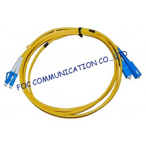 China FTTH Fiber Optic Patch Cord Low Insertion Loss LC - SC Duplex supplier
