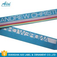 China Wide Nylon / Polyester / Cotton Underwear Elastic Band With Custom Logo on sale